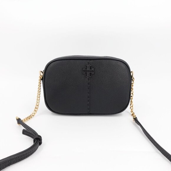 Tory Burch McGraw Leather Camera Bag | Black | FARFETCH Tory Burch McGraw Camera Bag Black OS